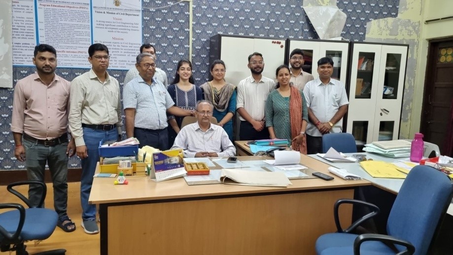 R.K. Khare sir as HOD