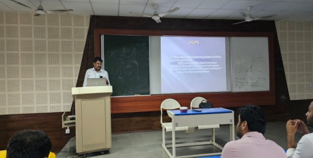 workshop on DGPS survey equipment