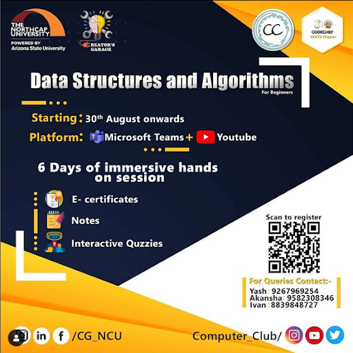 DATA SRUCTURES ALGORITHMS BROCHURE